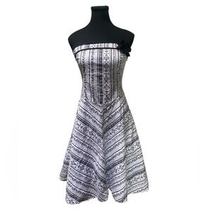 Ruby Rox Black and White Midi Dress GUC 9